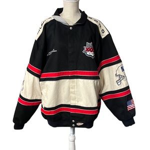 Vintage Jeff Hamilton Super Bowl XXXIV 2000 Varsity Jacket Mens 3XL NFL Heavy